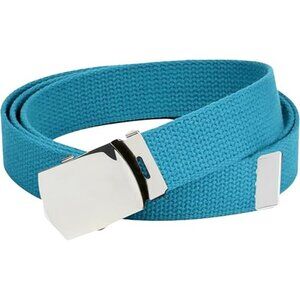 Hold’Em Mens Military Canvas Webbing Belts Slider Buckle Adjustable - Royal Blue